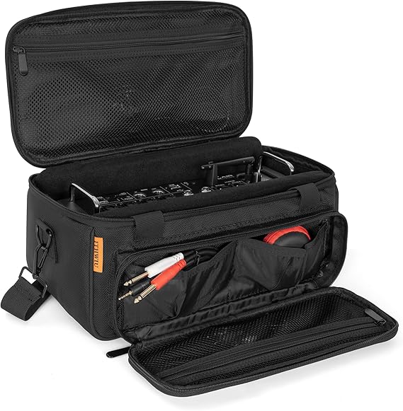 Padded Mixer Carrying Bag for Behringer X-AIR Series Mixers XR12, XR16, XR18, Large 14.7" x W7.5" x Height 6.7" Black, Black, Mixer Bag