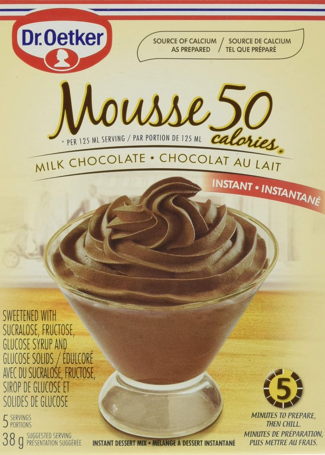 Dr Oetker Mousse Light Chocolate, 1.3 oz