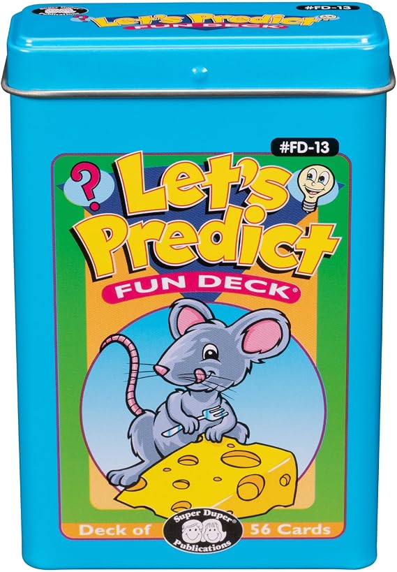 Super Duper Publications | Lets Predict Fun Deck | Future Tense and Reasoning Skills Flash Cards | Educational Learning Materials for Children