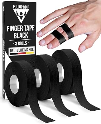 Finger Tape Sports Extra Strong Adhesive, 3 Rolls Athletic Tape for Fingers, Skin-Friendly Sports Tape, Tape for Weight Lifting, Volleyball Finger Tape, Boulder, Climbing, Basketball, Finger Tape BJJ