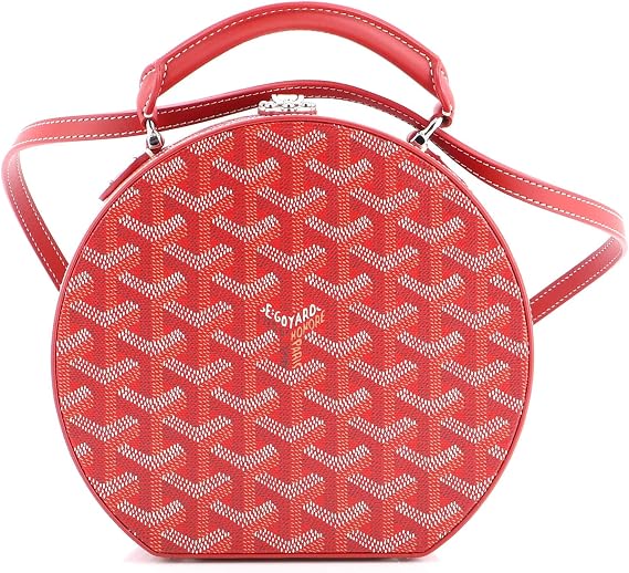 Pre-Loved Alto Hatbox Bag Coated Canvas, Red
