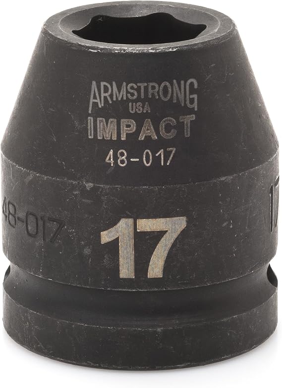 Armstrong 48-017 3/4-Inch Drive 6 Point 17 mm Impact Socket