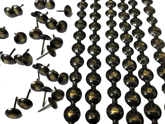 decotacks Upholstery Nails/Tacks, Trim,10 Pcs of 1.1 Yards Long Strips, can Cover 11 Yards (Bronze Renaissance, 3/8in(9.5MM)) DX0595BR-S1M