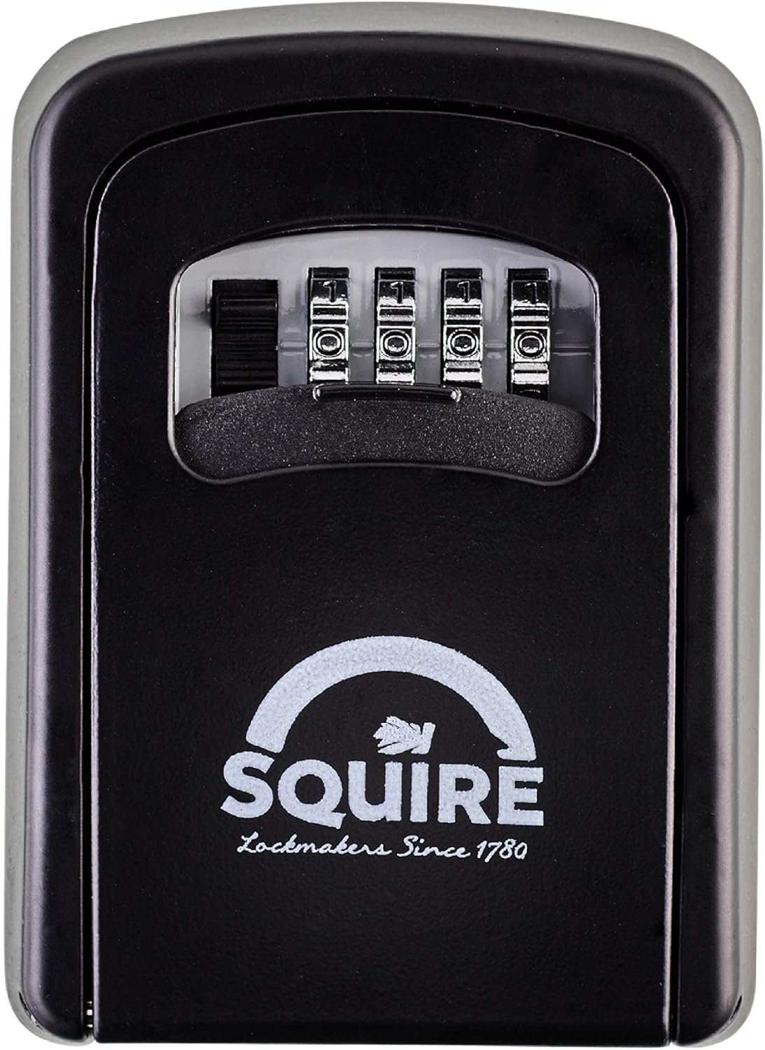Squire Key Safe Box - 4 Wheel Combination Lock - Wall Mounted Key Safe - Weatherproof Diecast Alloy Body - Large Storage Capacity - Tough Key Lock Box For Outdoor And Indoor Use… Key Keep 1
