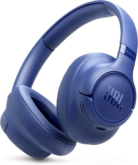 JBL TUNE JBLT730BTBLU 730BT Wireless Headphones Bluetooth Sealed / Up to 76 Hours Continuous Playback / Over-Ear / USB Type C Charging / Multi-Point / JBL App Compatible / Blue