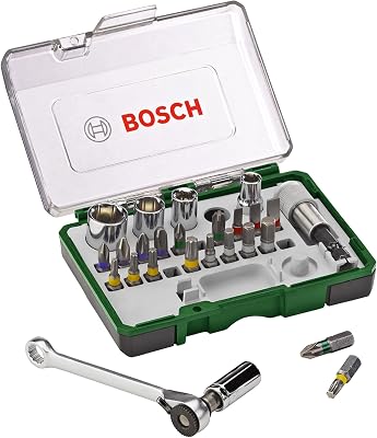 Bosch 2607017160 Screwdriver-RATCHET Set 27 Pcs
