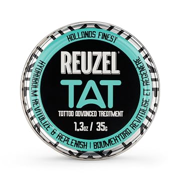 REUZEL Hydrabalm Tattoo Aftercare Balm, Moisturizing & Brightening Tattoo Balm for New & Healed Tattoos, Enhances Color, Shea Butter & Papaya Extract, Vegan & Cruelty Free, 1.3oz