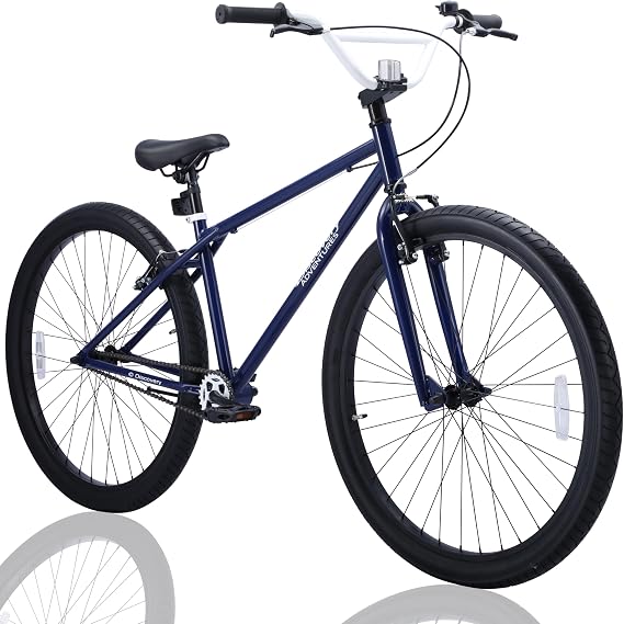 Discovery Adventures BMX Cruiser Bike Street Ride Freestyle 27.5" Center Stand V Brake