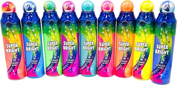 Super Bright Fluorescent 4oz Bingo Daubers- Set of 9 Daubers- One Of Each Color