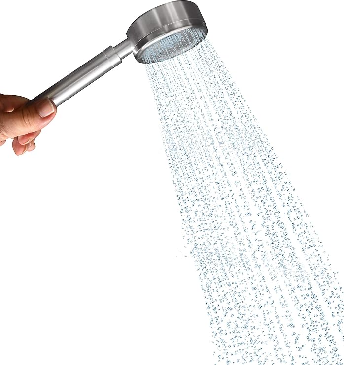 Filtered Shower Head: Handheld: All Metal: Remove Chlorine & Fluoride. Filter Out Solids. Increase Water Pressure. Save Water :by Barclays Buys