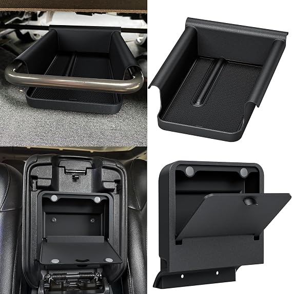 DIAMOOKY Center Console Organizer & Front Under Seat Storage Organizer for Jeep