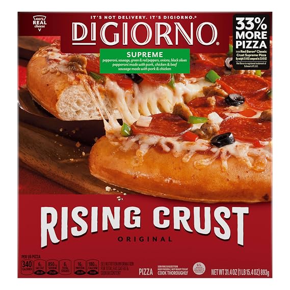 Digiorno Supreme Frozen Pizza On A Rising Crust, 31.4 Oz 31.4 oz