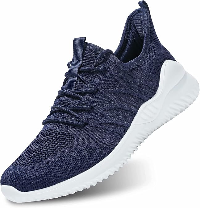 Men's Slip-on Running Shoes Tennis Walking Sneakers Lightweight Breathable Casual Gym Work Zapatos de Hombre