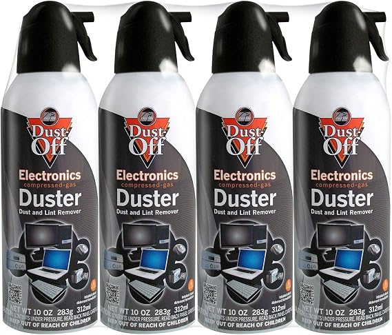 2 X Dust-Off Compressed Gas Duster - 4 Pack - DPSXL4