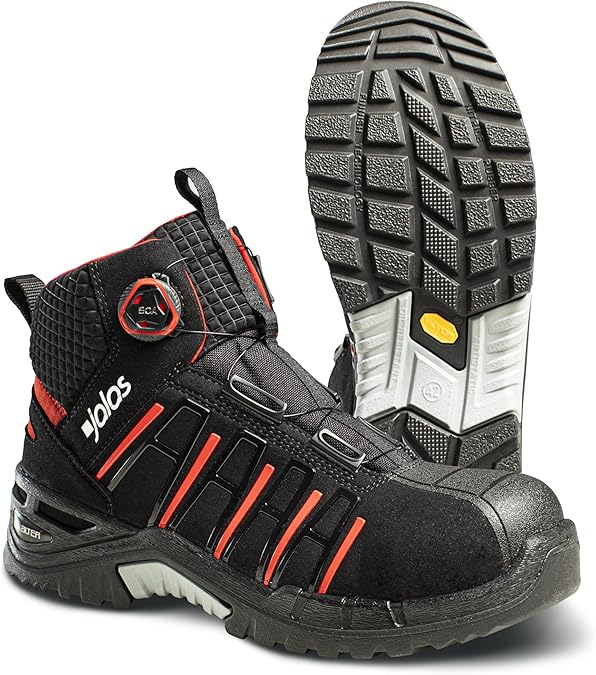 Jalas 9985 Exalter Safety Shoe with BOA Laces - Work Boots - Aluminium Toecap - Mid-Cut - Water Repellant - S3, SRC, HRO