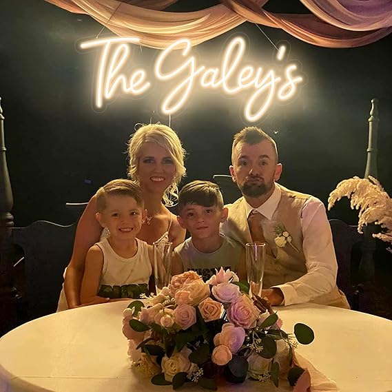Custom Neon Signs,Personalized Neon Signs Customizable Dimmable Large LED Neon Signs for Birthday Wedding Party Company Logo Night Light Neon Name Lights Business Signs (1 Line)