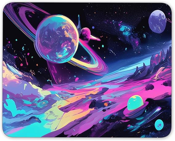 Office Anti Slip Galaxy Starry Sky Square Game Desktop Decoration Mouse Pad