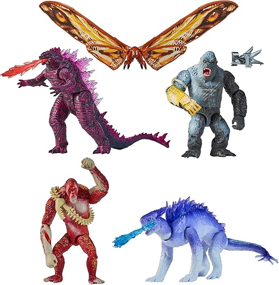 PlayMates Godzilla x Kong: Basic Figure 5-Pack Toys