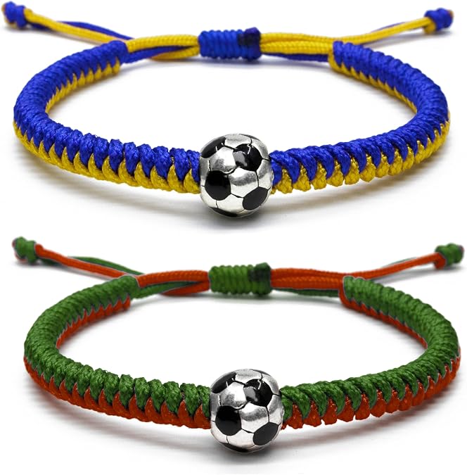 MANYC Soccer Bracelets for Men Women and Kids - Stylish Accessories for Soccer Fans Team Spirit Gifts For boys Girls 8-12 and Game Decor...