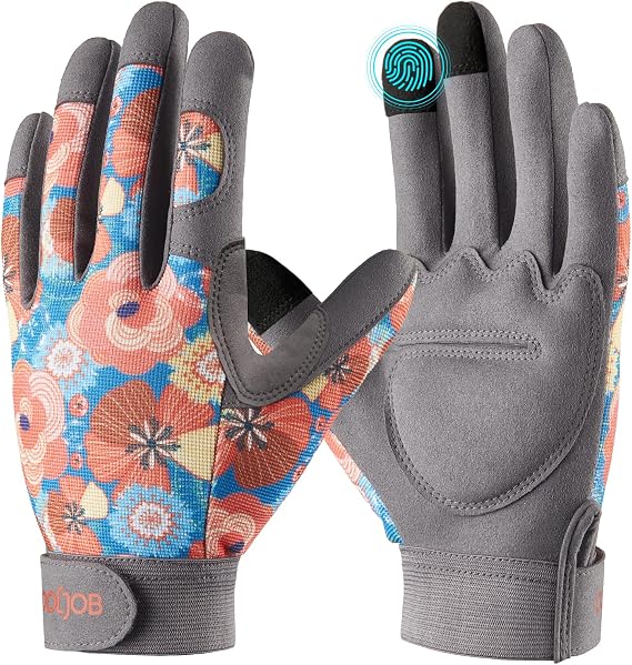 COOLJOB Padded Thorn Proof Gardening Work Gloves for Women & Ladies, S-L