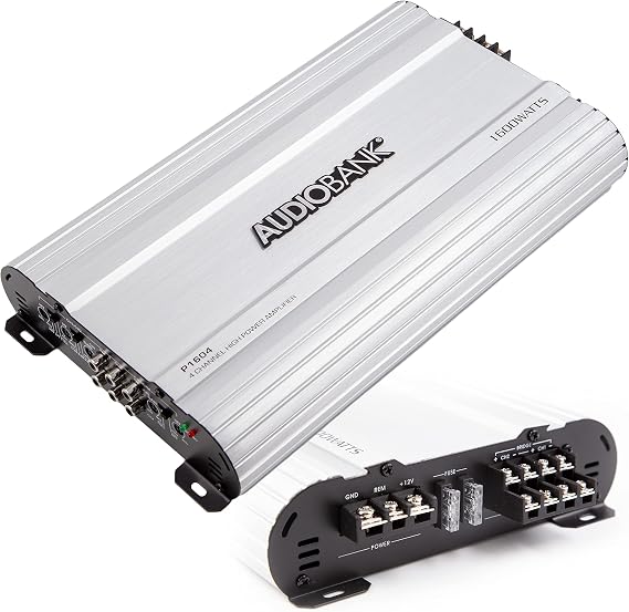 Audiobank 4 Channels 1600 WATTS Bridgedable Car Audio Stereo Amplifier P1604