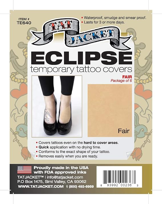 Eclipse Temporary Tattoo Covers (FAIR)
