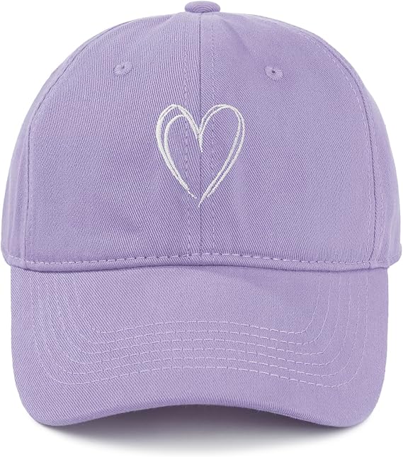 American Trends Womens Baseball Caps Cute Heart Dad Hat, Adjustable Cotton Unisex Cap for Workout, Golf & Everyday Wear