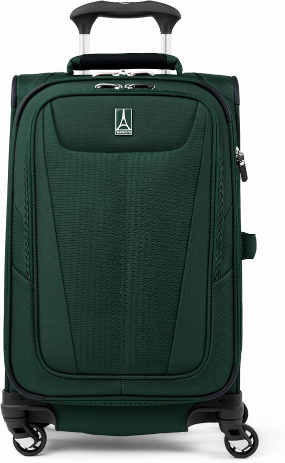 Travelpro Maxlite 5 Softside Carry-On Luggage Spinner, Forest, 21-Inch | Expandable With 4 Wheels, Lightweight & Versatile Travel Design, Men & Women