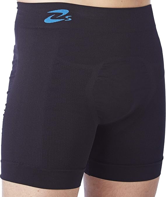 Slimming Mens Boxer + Silver Black Tg. L