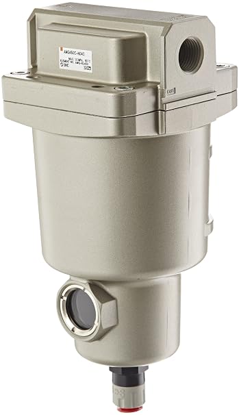 SMC AMG450C-N04C Water Separator, N.C. Auto Drain, 2,200 L/min, 1/2" NPT
