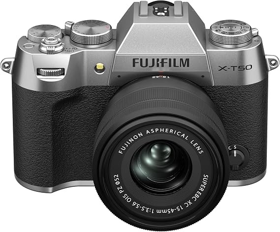 FUJIFILM X-T50 Silver with XC15-45mm Lens kit