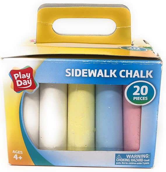 Play Day Sidewalk Chalk 20 Pieces