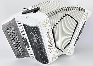 Alacran NAL-3412-3R-WSP-Sol - 34 Button, 12 Bass Accordion, includes Rigid, Real Plywood, Case and Padded Shoulder Straps