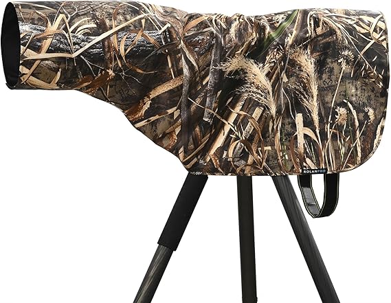 ROLANPRO L Size Rain Cover Raincoat for Telephoto, 90cm Length for 400mm f/2.8 500mm f/4600mm f/4800mm f/5.6 Lens-#9 Grass Waterproof