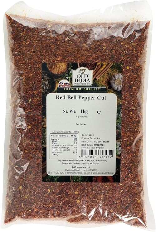 Old India Red Bell Pepper Cut 1 Kg