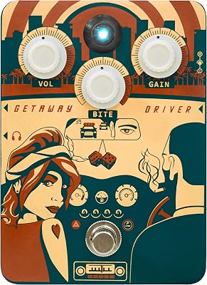 Orange Getaway Driver Overdrive Pedal, Blue