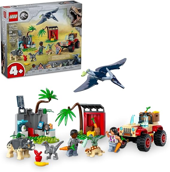 Lego Jurassic World Raptor & Titanosaurus Tracking Mission Kids Toy - Building and Learning Toy for Pretend Play - Dinosaur Action Figures for Boys & Girls, Ages 7+ Gift Idea for Birthdays - 76963