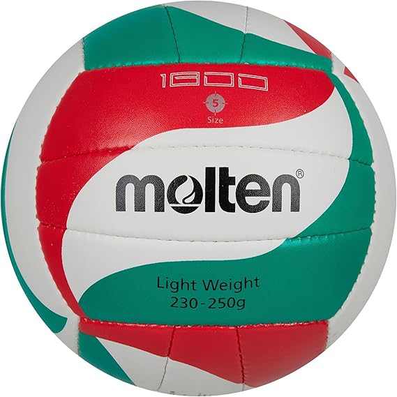 Molten V5M1800-L Volleyball (5) (White/Green/Red)