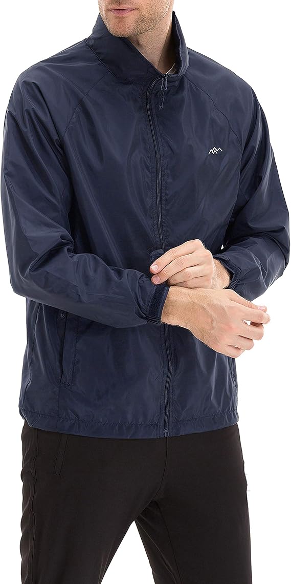 Mens Windbreaker Jackets Lightweight Packable Jacket,Windproof and Dustproof