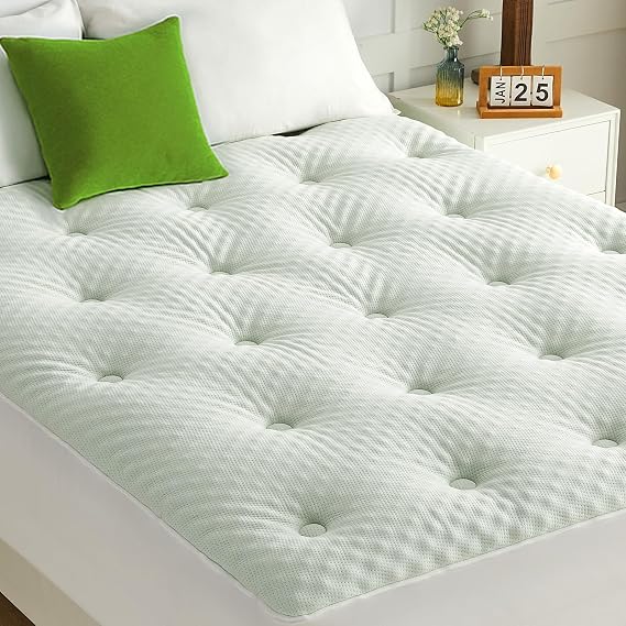 QUIETSEA Twin Mattress Topper, Egg Crate Memory Foam Mattress Topper