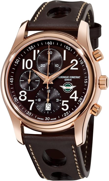 Frederique Constant Men's FC-392CH6B4 Healey automatic Brown Chronograph Dial Watch