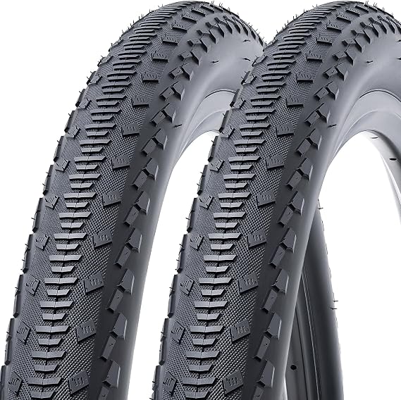 2 PCS 27.5x1.75 Bike Tires, Durable Folding 47-584 27.5 x 1.75 Road Bicycle Tires, Replacement Bike Tires for Road Gravel Bicycle, Clincher(M-064)