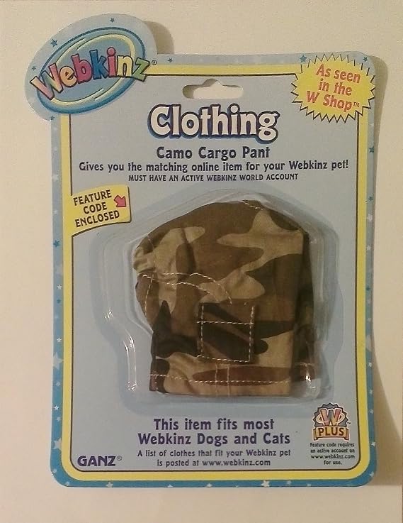 Webkinz Clothes - Camo Cargo Pant