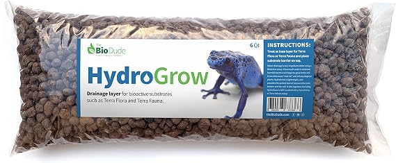 The Bio Dude HydroGrow V2 6 quarts Drainage Layer for Tropical bioactive terrariums