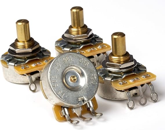 CTS Pot, 500k Audio, Solid-Shaft (4 Pack)