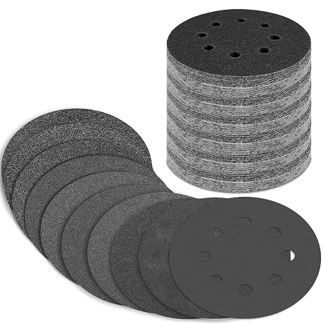100 Pcs 5 inch Wet Dry Sanding Discs 80-2000 Grit Assorted