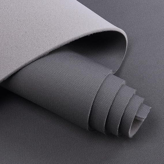 Auto Headliner Fabric 36"x60" with Foam Backing Mesh Type Flat Knit Replacement Headliner Material for All Vehicles RV Boat Home Interior Roof Upholstery Fabric 60" Wide, Dark Grey