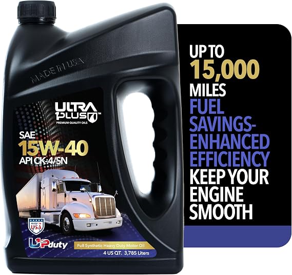 SAE 15W-40 Full Synthetic Heavy-Duty Diesel Engine Oil API CK-4/SN 1 Gallon | Delivers superior wear protection and thermal stability for heavy-duty diesel engines in extreme temperatures and heavy loads