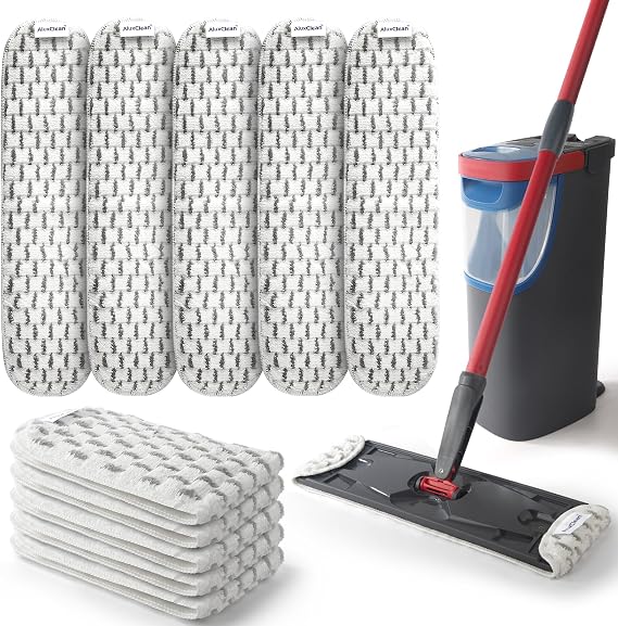 5-Pack Microfiber Mop Pad Refills Compatible with O-Cedar H2PrO