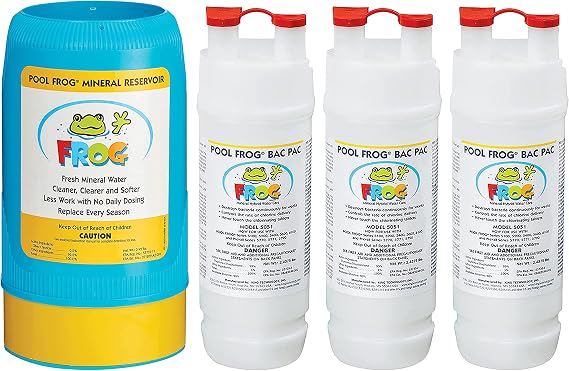 Pool FROG Mineral Reservoir 6100 + 3 Pool FROG Bac Pac's for Pools up to 25K gallons